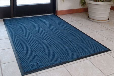 Can I put entrance mats on top of carpet?