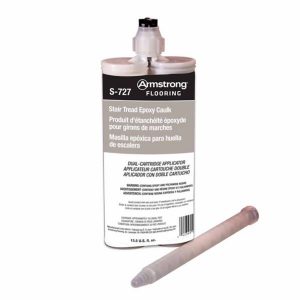 Armstrong S-727 stair tread epoxy caulk for commercial installations