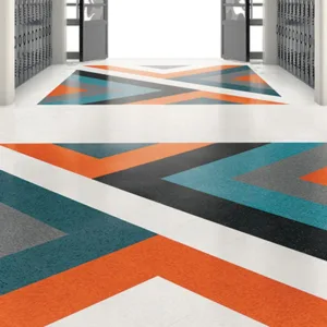 Armstrong AHF VCT Flooring install in school hallway